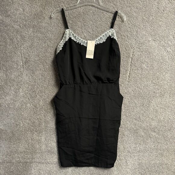 BCBGeneration Slip Dress Sz 12 Mini Whimsigoth Dark Fairy Lace Y2K Formal Party - Picture 1 of 16